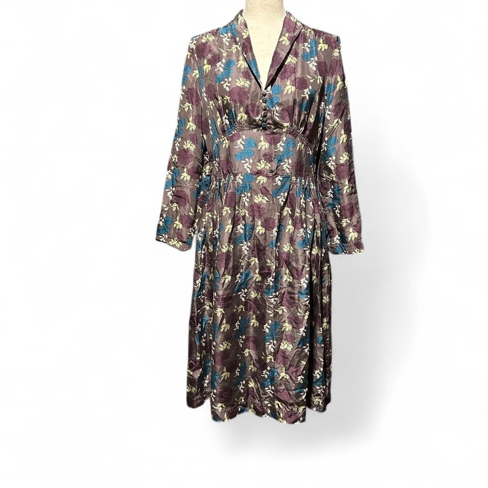 Floral Print Long Sleeve Dress